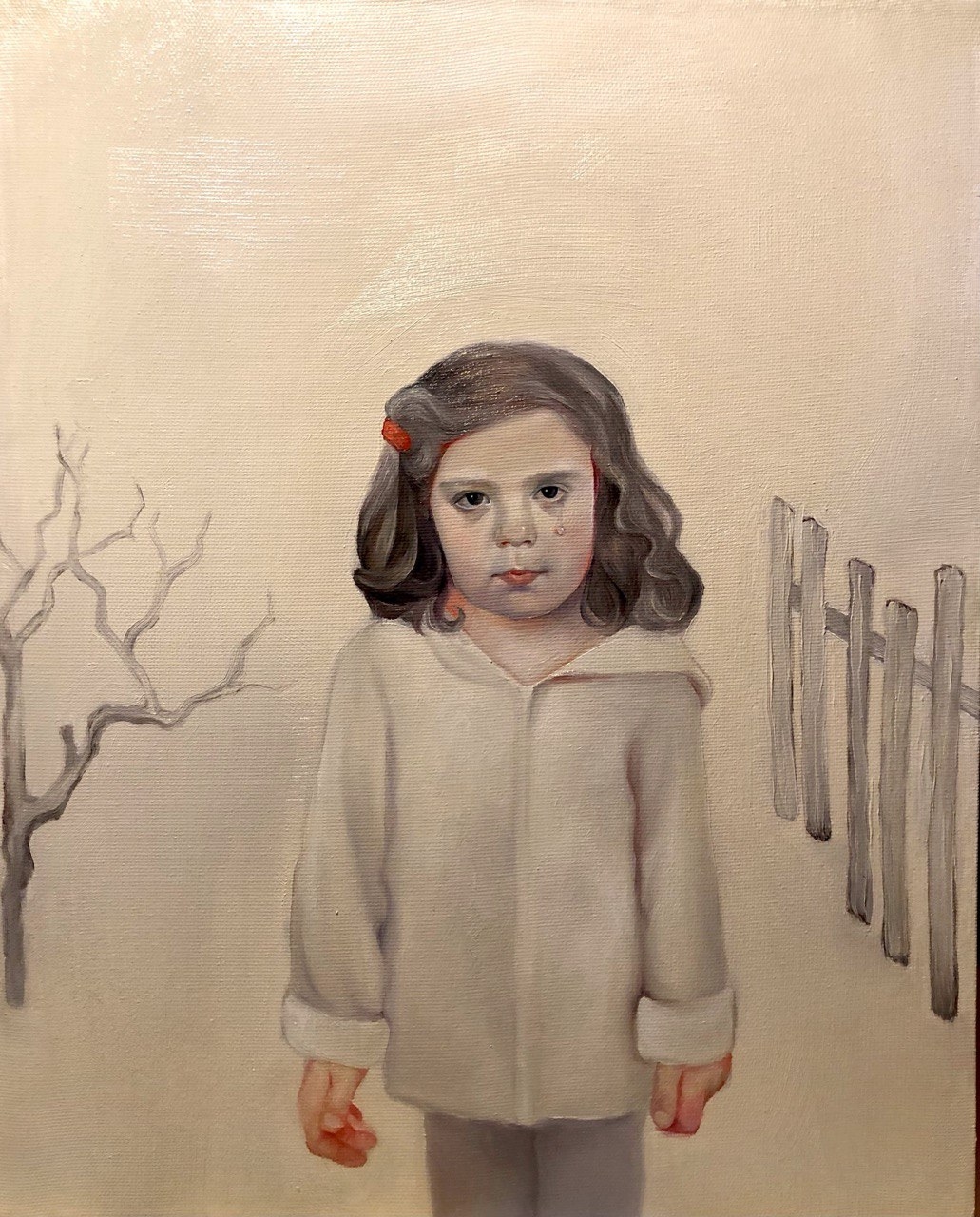 Painting "Childhood" — oil on canvas, 40×50 cm