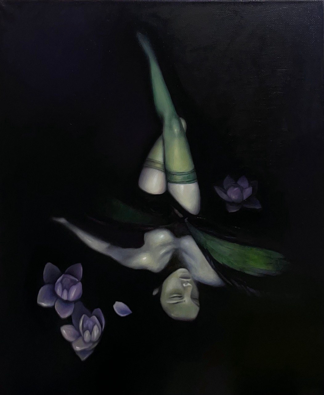 Painting "Dreaming" — oil on canvas, 50×60 cm