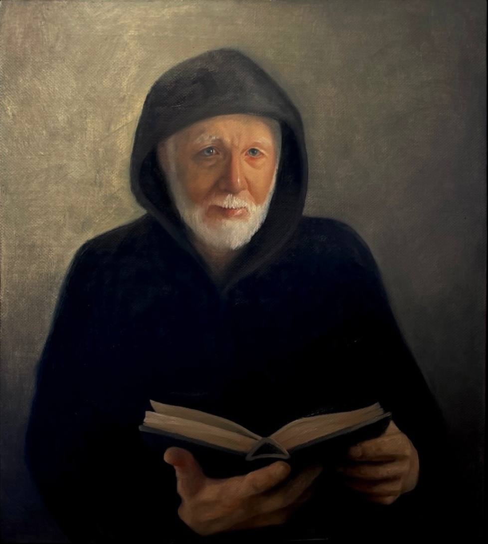 Painting "Grandfather" — oil on canvas, 50×60 cm