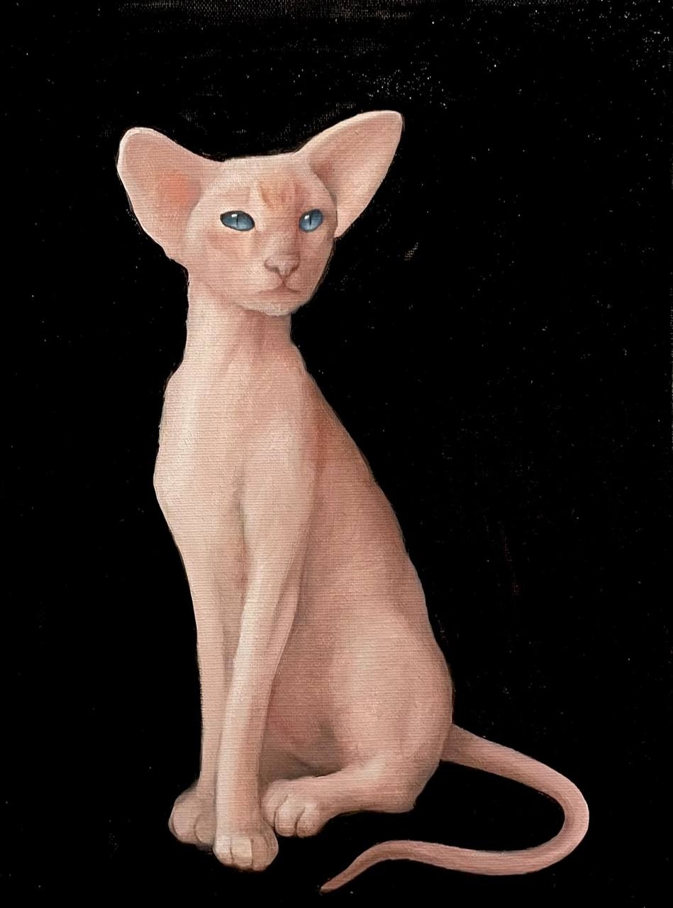 Painting "Pearl" — oil on canvas, 30×40 cm