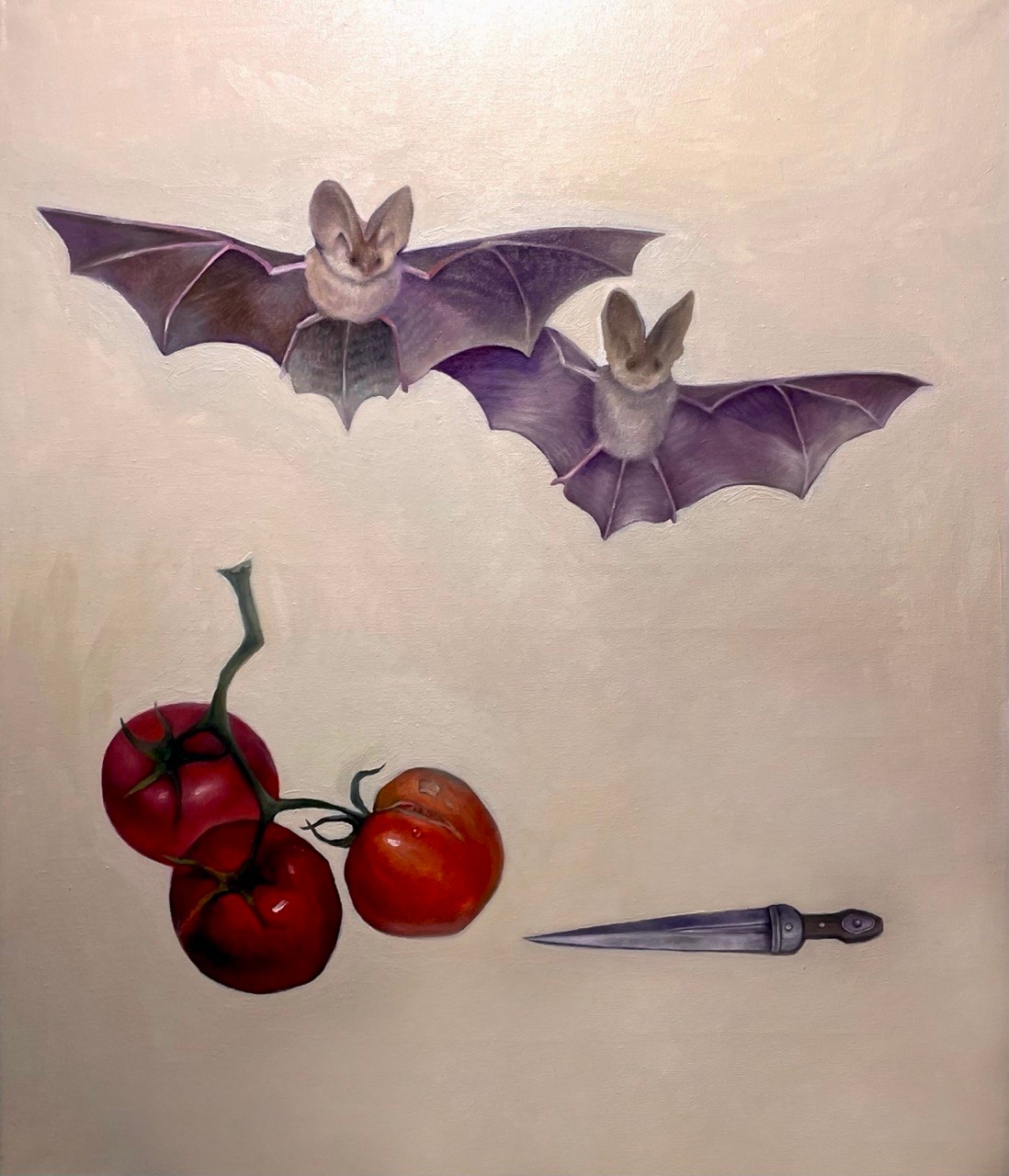Painting "Sharp Things" — oil on canvas, 50×60 cm